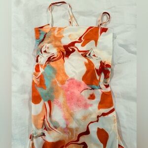 SHEIN Multicolor Abstract Maxi Dress